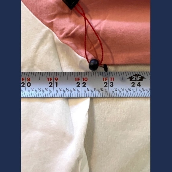 TOMMY JEANS NWT Cropped Cotton Color Block Logo T-Shirt-Pink & White/XL - Picture 11 of 12